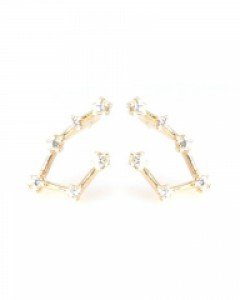 [제나벨라] 14K18K 심플 침 타우러스 귀걸이 [별자리-황소자리]