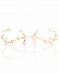 [제나벨라] 14K 18K골드 심플 침귀걸이 스콜피오 귀걸이-전갈자리