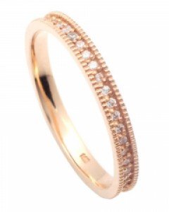 [제나벨라] 14K18K 핑크골드 심플 미스링 엔틱 시에라 반지