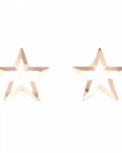 [제나벨라] 14K18K 별 핑크골드 컷팅 침 스타 컷 귀걸이