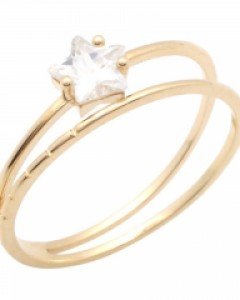 [제나벨라] 14K18K 마디반지 별 스타 큐빅 너클링