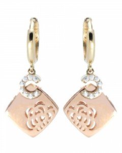 [제나벨라] 14K18K 장미 원터치링 아디라 귀걸이