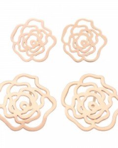 [제나벨라] 14K18K 로즈골드 장미 침 로제스 귀걸이