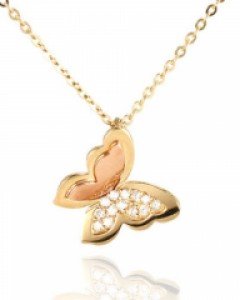 [제나벨라] 14K 18K 데일리 포인트목걸이 샤인 나비 목걸이