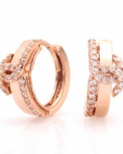 14K18K 로즈골드 원터치링 디종 귀걸이