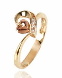 [제나벨라] 14K 18K 심플 큐빅 반지 라우라 반지