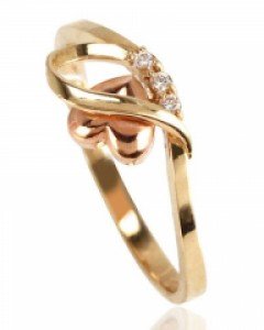 [제나벨라] 14K 18K 심플 큐빅 반지 힐다 반지