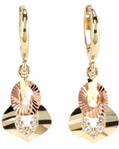 [제나벨라] 14K 18K 데일리 원터치 귀걸이 옐레나 귀걸이