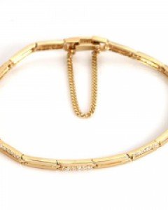 [제나벨라] 14K 18K골드 큐빅 심플마디팔찌 에드리아 팔찌