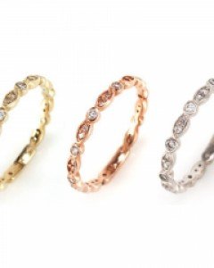 [제나벨라] 14K 18K 데일리 큐빅 반지 케일린 반지