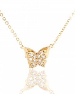 [제나벨라] 14K 18K 나비 포인트목걸이 알레그라 목걸이