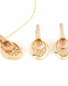 [제나벨라] 14K 18K골드 심플 귀걸이목걸이세트 미란다 세트