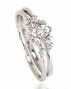 [제나벨라] 14K 18K 화이트골드 큐트 나미 반지