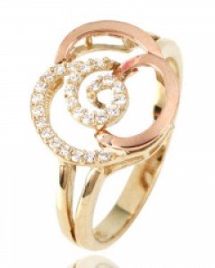 [제나벨라] 14K 18K 심플 큐빅 반지 라비아 반지