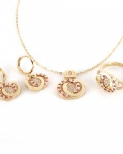[제나벨라] 14K 18K골드 귀걸이목걸이반지세트 안토니아 세트