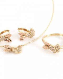 [제나벨라] 14K 18K 골드 나비 세트