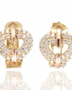 [제나벨라] 14K 18K 데일리 원터치 귀걸이 로이자 귀걸이