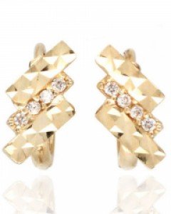 [제나벨라] 14K 18K 데일리 원터치 귀걸이 사이로 귀걸이