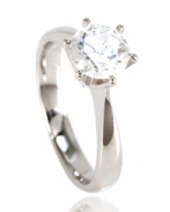 [제나벨라] 14K 18K 프로포즈 화이트 반지 심플 화이트 반지