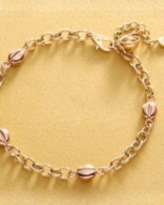 [제나벨라] 14K 18K골드 심플 여자체인팔찌 티타임 팔찌