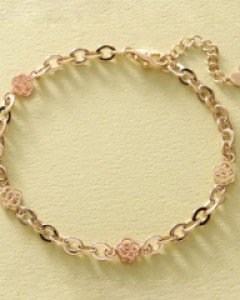 [제나벨라] 14K 18K골드 심플 여자할로우체인팔찌 로지 팔찌