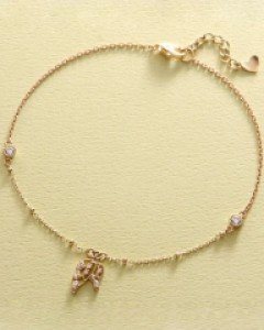 [제나벨라] 14K 18K골드 심플 여자체인발찌 셀레시엘 발찌