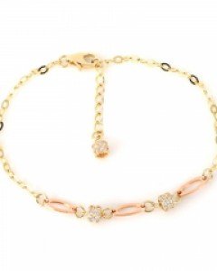 [제나벨라] 14K 18K골드 심플 여자체인팔찌 디펜소 팔찌