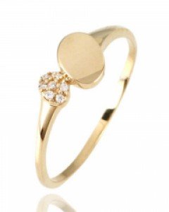 [제나벨라] 14K 18K 심플 미스 반지 샤인 마리 반지