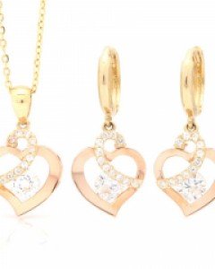 14K 18K골드 귀걸이 목걸이 세트 카르멜 세트