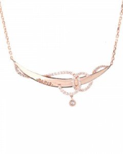 제나벨라 14K 18K 골드 명품스타일 데일리 핑크 비첼 목걸이