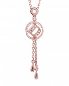 제나벨라 14K 18K 골드 포인트 데일리 핑크 발렌티 목걸이