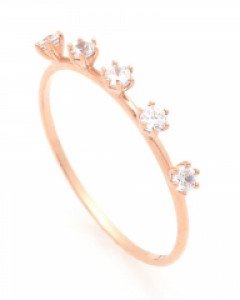 [제나벨라] 14K 18K 미스링 데일리 큐빅 반지