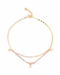 [제나벨라] 14K 18K골드 심플 여자체인발찌 래피 발찌