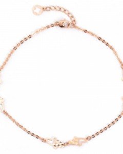 [제나벨라] 14K 18K골드 심플 여자체인발찌 앨빈 발찌