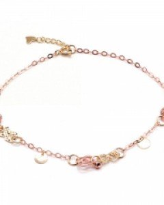 [제나벨라] 14K 18K골드 심플 여자체인발찌 앨빈 발찌