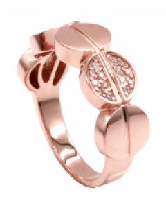 [제나벨라] 14K 18K 럭셔리 큐빅 미스링 핑크 엘루이즈 반지