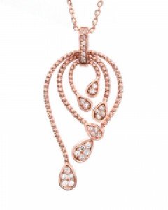 [제나벨라] 14K 18K 데일리 명품스타일목걸이 핑크 안나리사 목걸이