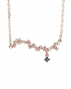 [제나벨라] 14K18K 큐빅 포인트목걸이 핑크 웨젠 목걸이