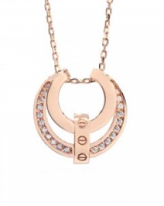 [제나벨라] 14K 18K 데일리 로즈골드 목걸이 핑크 트리어 목걸이