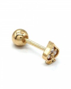 [제나벨라] 14K 큐빅 스페이드 피어싱 [낱개상품]