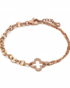 [제나벨라] 14K 로즈골드티아나 체인 팔찌Ⅱ