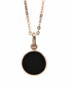 14K 로즈골드 오닉스 로아나 목걸이