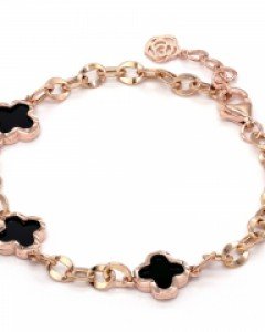 [제나벨라] 14K 로즈골드 에드라 오닉스 팔찌