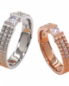 [제나벨라] 14K 18K 로즈골드 스타인 반지[낱개 상품]