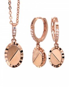 [제나벨라] 14K 18K 로즈골드 할리마 세트