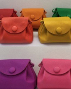 천연소가죽 미니크로스백 가벼운 데일리 반달가방  17컬러