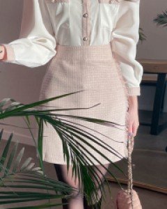 펄트위드 수술 밴딩스커트 a1929