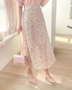 꽃지 플라워 롱스커트 a1469