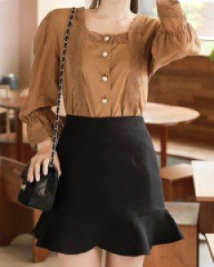 꽃잎프릴 스커트 a0712