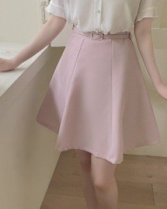 (벨트set)  꽃잎 A라인 훌스커트 a2718